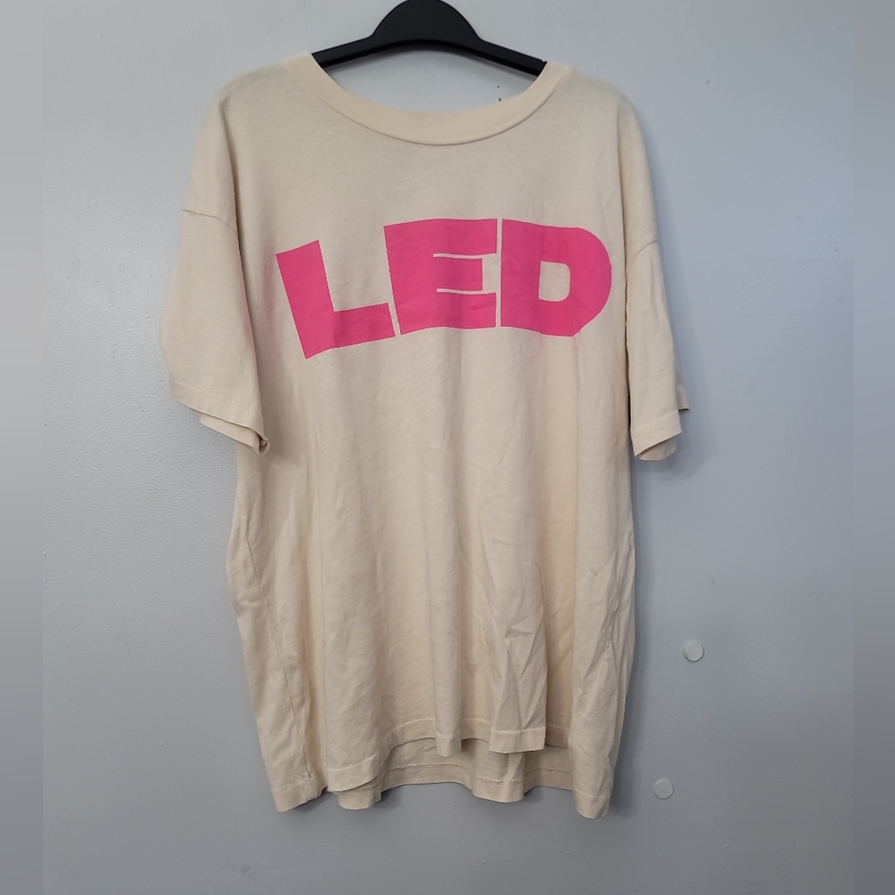 DaydreamerWomen's White Led Zeppelin Block Letters Merch T-shirt - Picture 5 of 9
